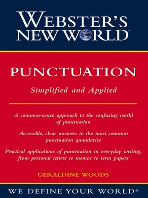 cover image of Webster's New World Punctuation